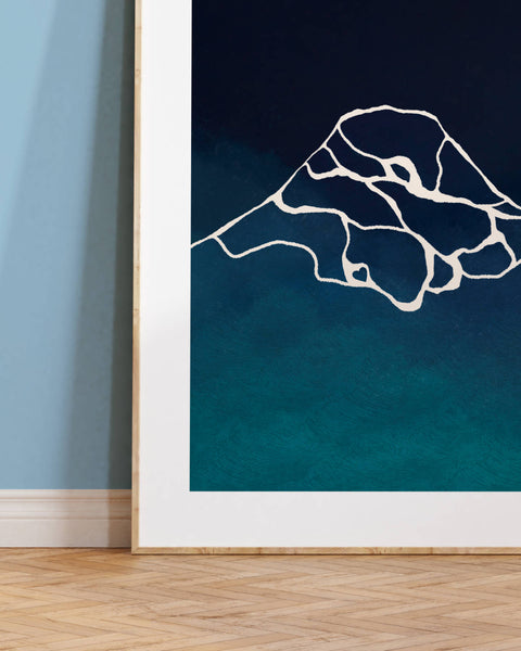 Umi-e no Ai Mount Fuji Poster