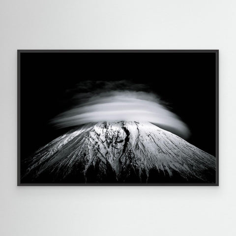 Mount Fuji Umbrella B/W Canvas