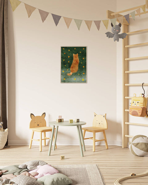Lonely Shiba Flower Field Poster