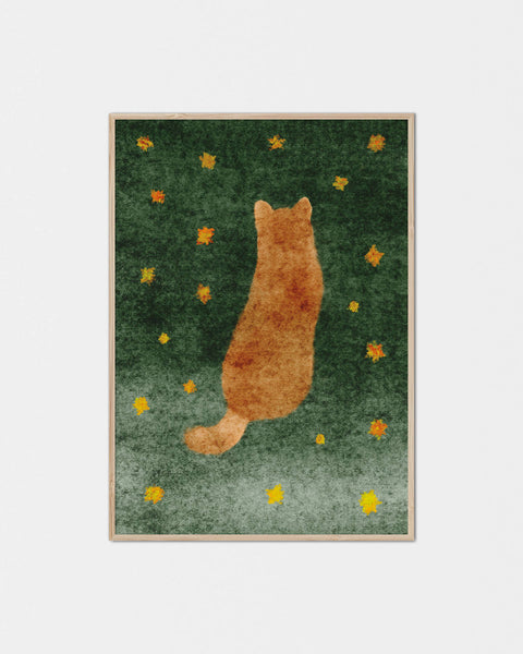Lonely Shiba Flower Field Poster
