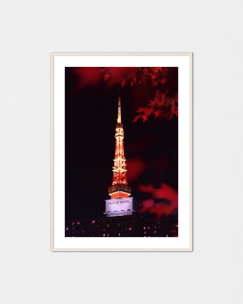 Romantic Night Tokyo-Tower Prince Hotel Poster