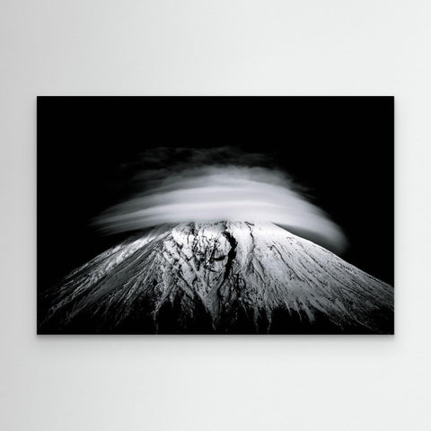 Mount Fuji Umbrella B/W Canvas